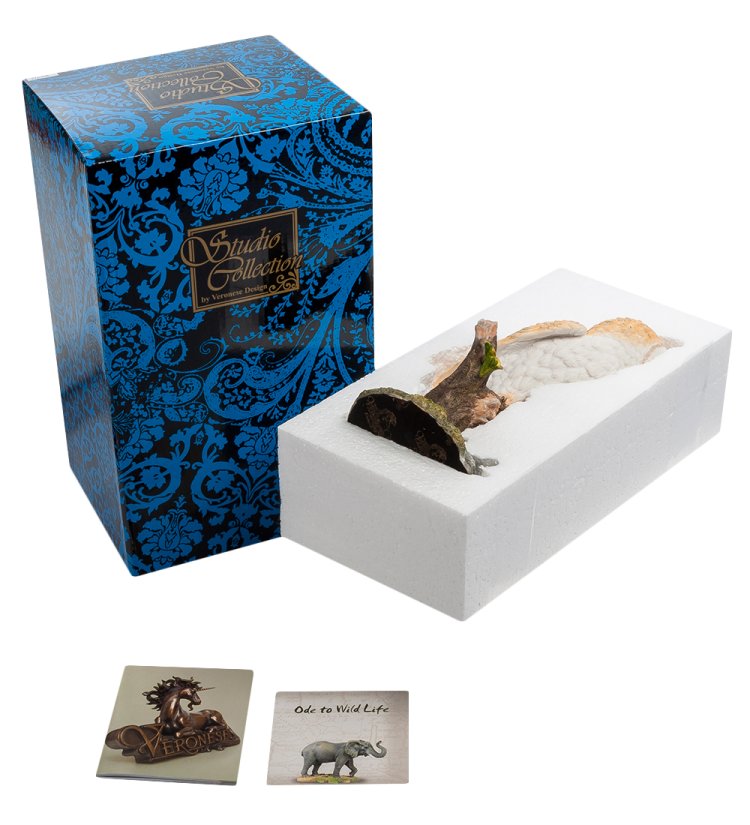 Статуэтка Сова Сипуха Veronese WS-713, упаковочный вид