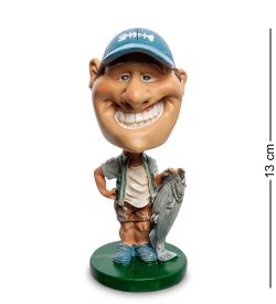 Фигурка-болванчик Рыбак с рыбой