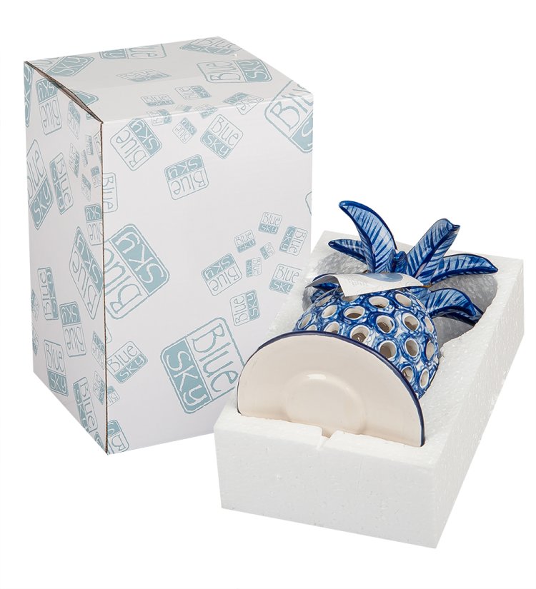 Подсвечник Ананас Blue Sky BS-231, фотография в упаковке