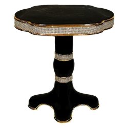 Столик овальный Стиль Барокко с кристаллами