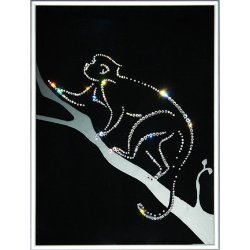 Картина К достижениям в Новом году c кристаллами Swarovski