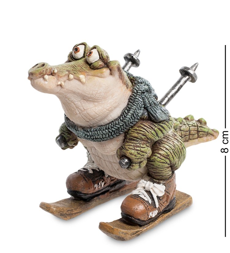 Маленькая Фигурка Крокодил Лыжник Sealmark CD-7126-SC