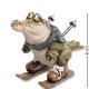 Маленькая Фигурка Крокодил Лыжник Sealmark CD-7126-SC