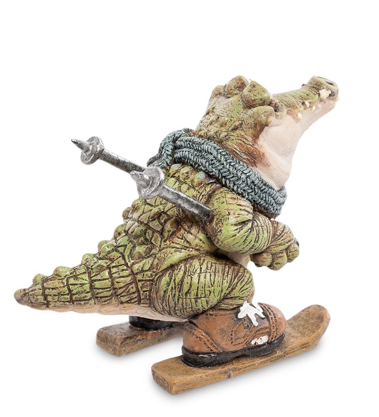 Маленькая Фигурка Крокодил Лыжник Sealmark CD-7126-SC, оборотная сторона