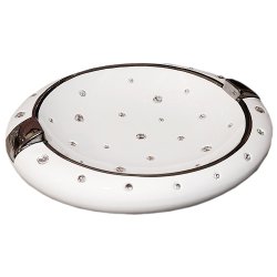 Тарелка со стразами Swarovski, Платиновый декор