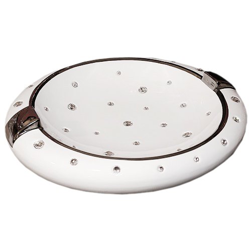 Тарелка со стразами Swarovski, Платиновый декор