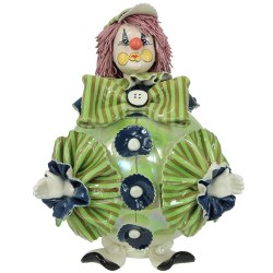 Копилка Клоун статуэтка из фарфора