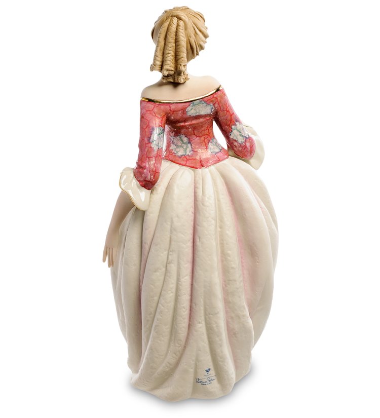 Статуэтка из керамики Девушка с цветком Sabadin Vittorio SV- 04, фото сзади