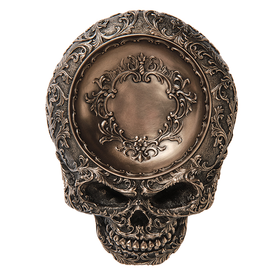 Декоративное изделие в стиле Стимпанк Череп Veronese WS-1064, вид сверху