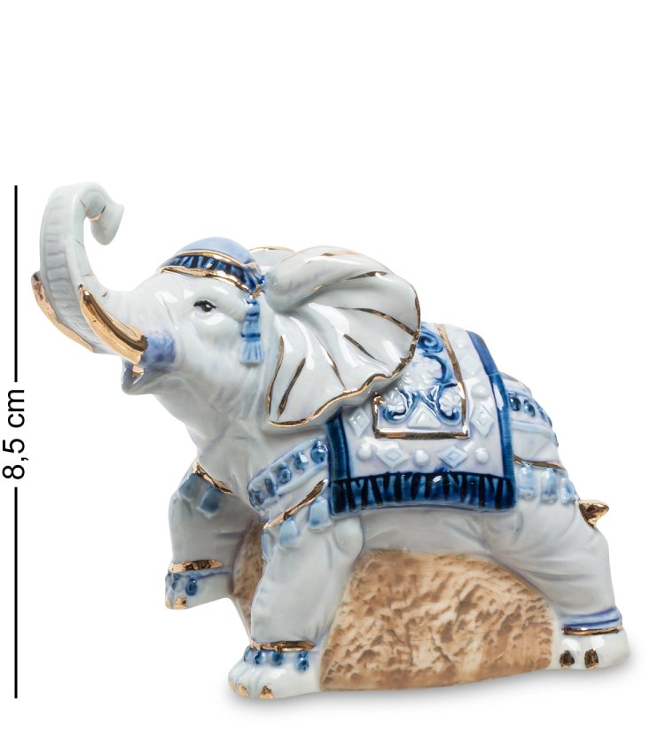 Статуэтка из фарфора Слоник с золотым декором Pavone JP-11/ 26