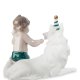 Статуэтка из бисквитного фарфора Мальчик с собакой Празднуем вместе Pavone JP-47/ 11, фотография со спины
