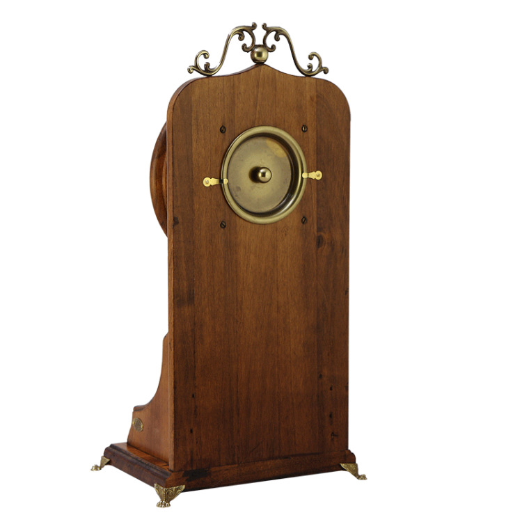 Деревянные настольные часы с маятником Capanni FC-3701, фотография с обратной стороны