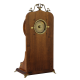 Деревянные настольные часы с маятником Capanni FC-3701, фотография с обратной стороны