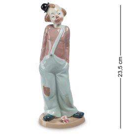 Статуэтка из фарфора скромный клоун
