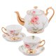 Чайный набор на 2 персоны с чайником Итальянская роза Pavone JK- 38