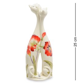 Ваза из фарфора Парочка кошек, рисунок Маки