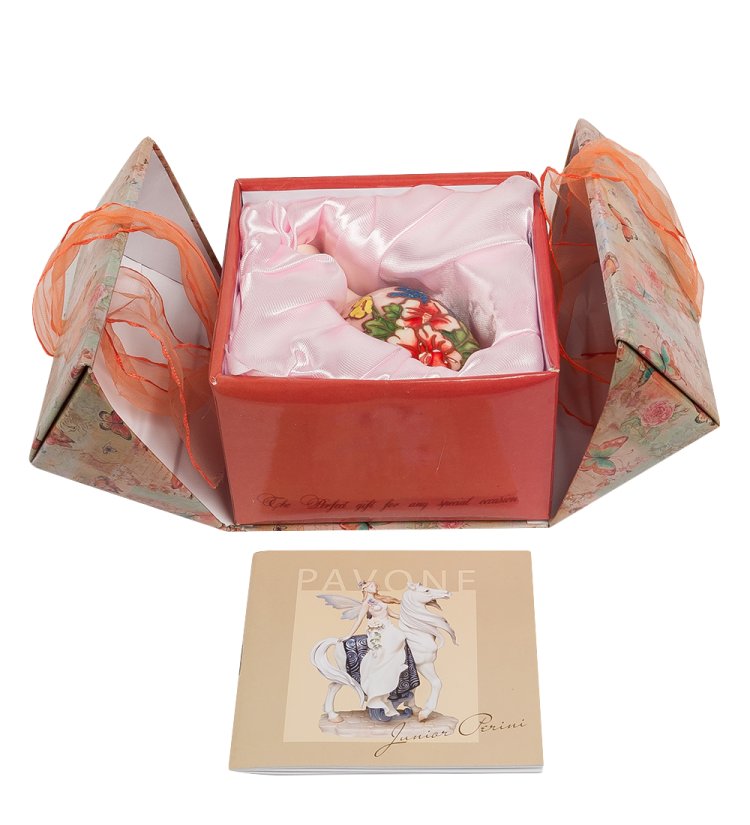 Фарфоровая Вазочка Гармония Pavone JP-97/35, фотография в упаковке