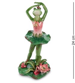 Фигурка из керамики Лягушка балерина