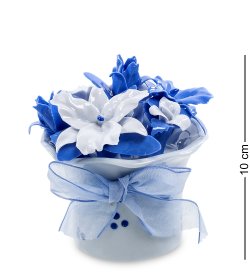 Композиция Ваза с голубыми цветами