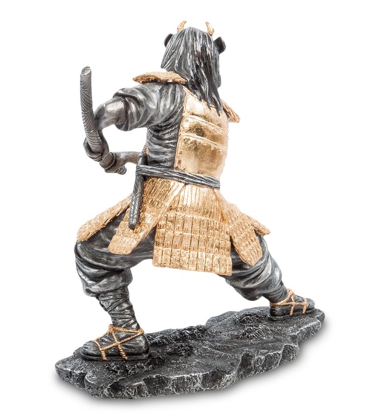 Статуэтка Самурай в позолоченном одеянии Veronese WS-88, оборотная сторона