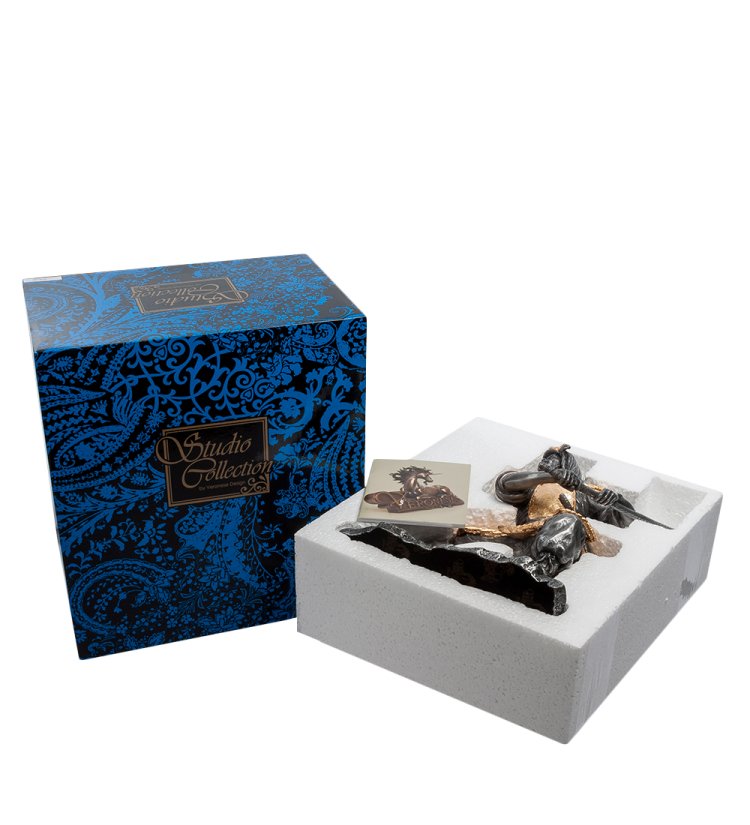 Статуэтка Самурай в позолоченном одеянии Veronese WS-88, упаковочный вид