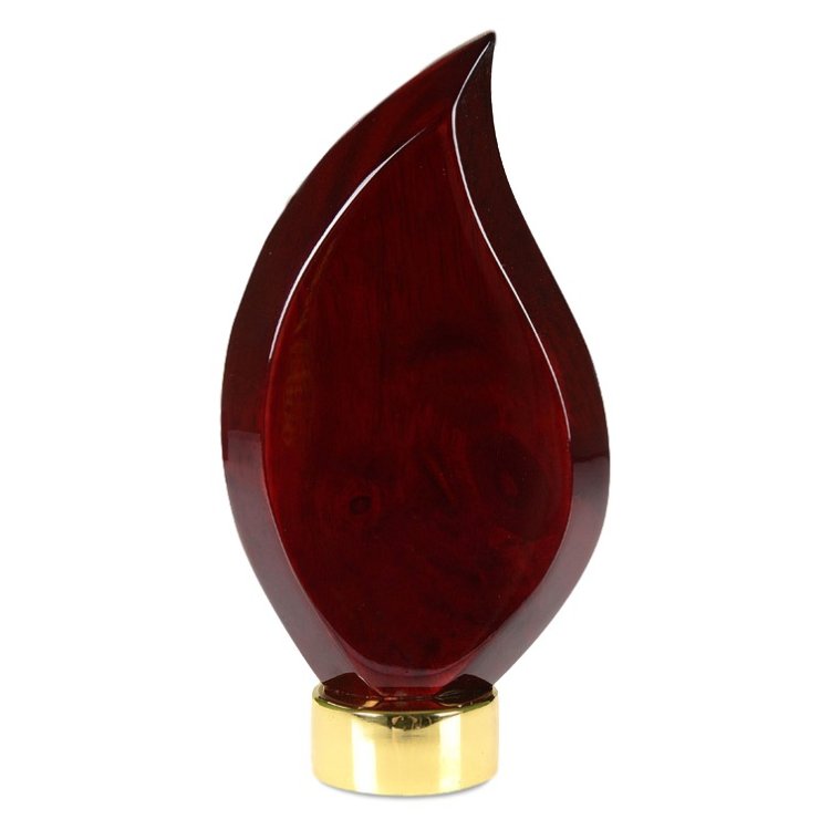 Плакетка для дарственной надписи в виде языка пламени