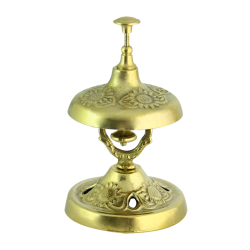 Звонок настольный Золотой Отель, диаметр 8 см