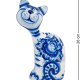 Фигурка Кот-Гоша Голубая гжель ГЛ-166