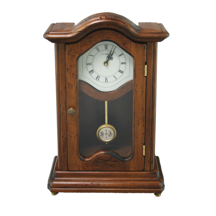 Деревянные настольные часы с маятником за стеклом Capanni FC-3135-1