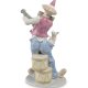 Статуэтка из фарфора Клоун с гитарой и собачкой Pavone CMS-23/57, фотография со спины