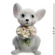 Статуэтка из фарфора Мышка с букетом Pavone CMS-60/23