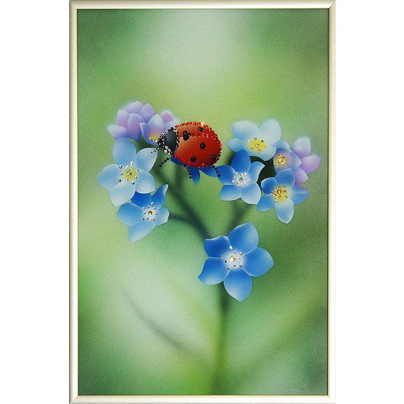 Картина Божья удача c кристаллами Swarovski