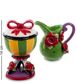 Набор Молочник и сахарница из керамики Туфельки