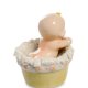 Фарфоровая фигурка Малыш в корзине Pavone CMS-27/28, фотография со спины