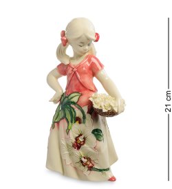 Фарфоровая Статуэтка Юная Леди с цветами