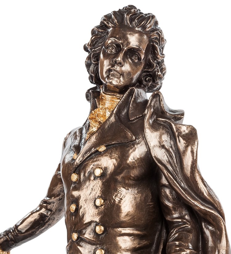 Статуэтка Медный Моцарт Veronese WS-51/ 2, портретный вид