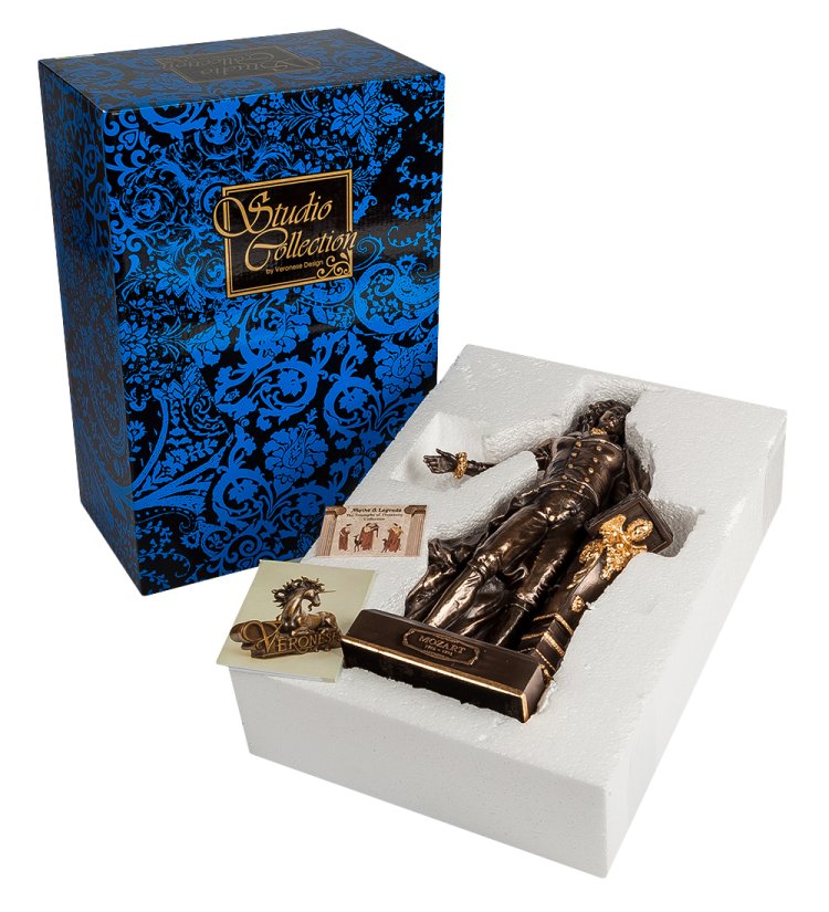 Статуэтка Медный Моцарт Veronese WS-51/ 2, упаковочный вид