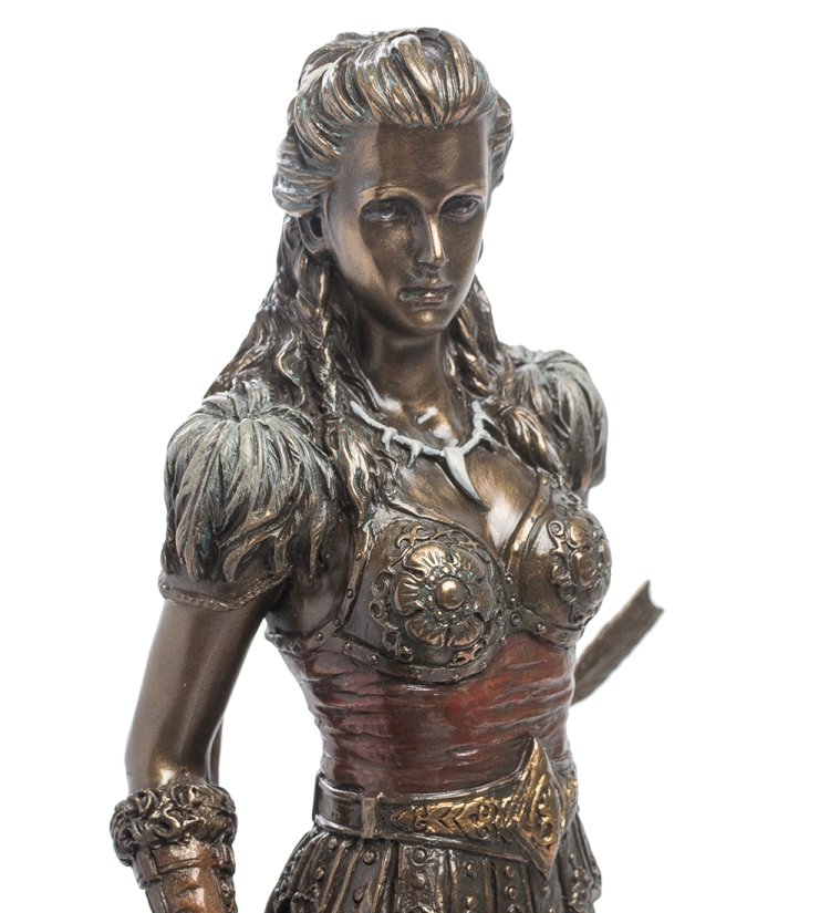 Статуэтка Скади - богиня охоты, зимы и гор Veronese WS-577, портретный вид