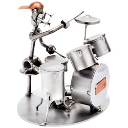 Рок барабанщик - Фигурка из металла