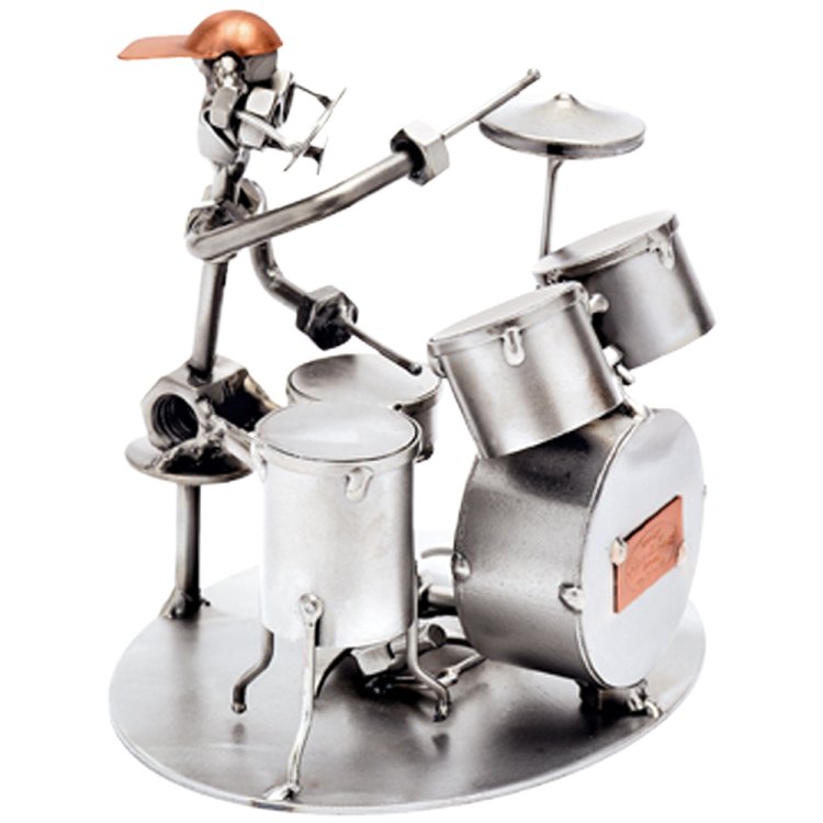 Фигурка из металла Рок барабанщик 115 Hinz & Kunst