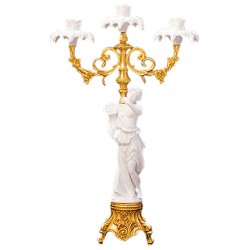 Подсвечник из фарфора Девушка