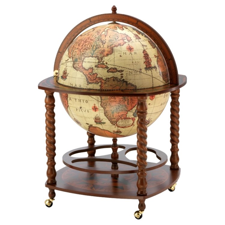 Глобус-бар с подставкой для бутылок