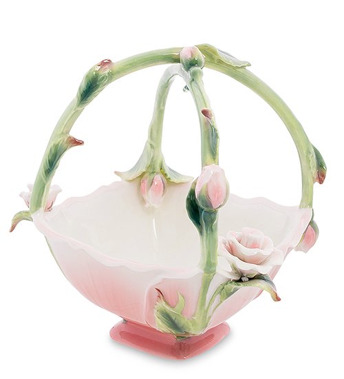 Конфетница из фарфора Бутончики Роз Pavone FM-08/ 5, оборотная сторона