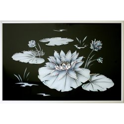 Картина Лотос c кристаллами Swarovski