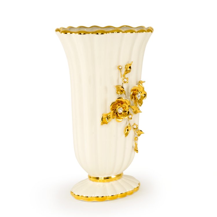 Ваза для цветов с кристаллами Swarovski коллекция Emozioni Migliore De Luxe 26558, фотография сбоку