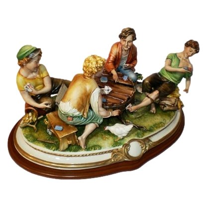 Статуэтка из фарфора Картежники