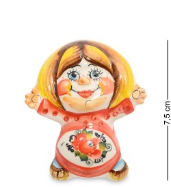 Фигурка домовенок Кузя Цветная гжель