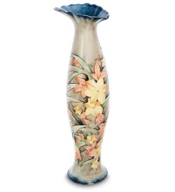 Ваза для цветов из фарфора Тропические Яркие Цветы