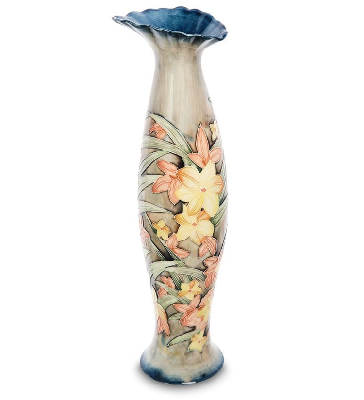 Ваза для цветов из фарфора Тропические Яркие Цветы Pavone JP-160/ 1