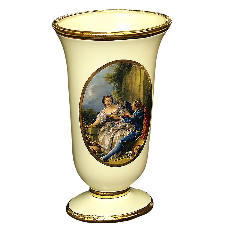 Ваза для цветов Буше с золотым декором Bruno Costenaro 34 см M455/BOU